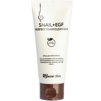 Secret Skin Snail+EGF Perfect Foam Cleanser Пенка для умывания с муцином улитки и EGF 100мл