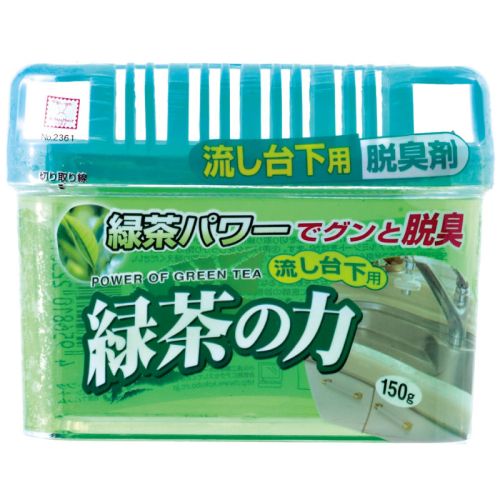 Kokubo Дезодорант-поглотитель неприятных запахов под раковину с экстрактом зелёного чая 150г