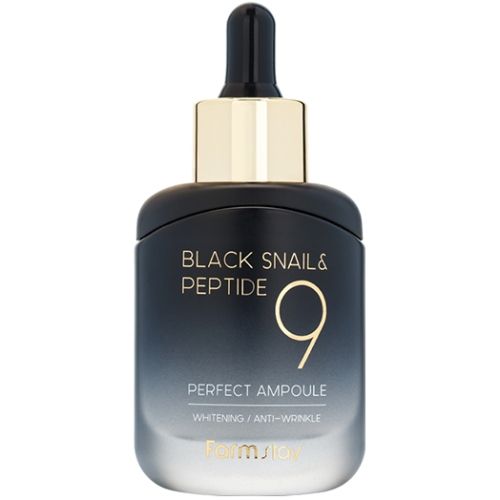 Farmstay Black Snail & Peptide9 Perfect Ampoule Омолаживающая сыворотка с комплексом пептидов 35мл