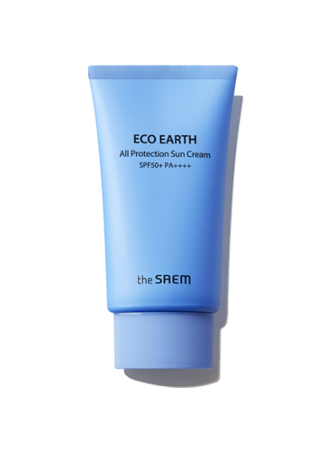 Солнцезащитный крем для чувствительной кожи The Saem Eco Earth All Protection Sun Cream SPF50+ PA+++