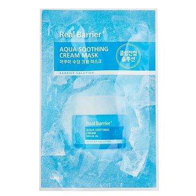 Real Barrier Aqua Soothing Ampoule Mask Успокаивающая ампульная тканевая маска 30мл