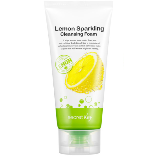 Secret Key Lemon Sparkling Cleansing Foam Пенка для умывания с экстрактом лимона 120г