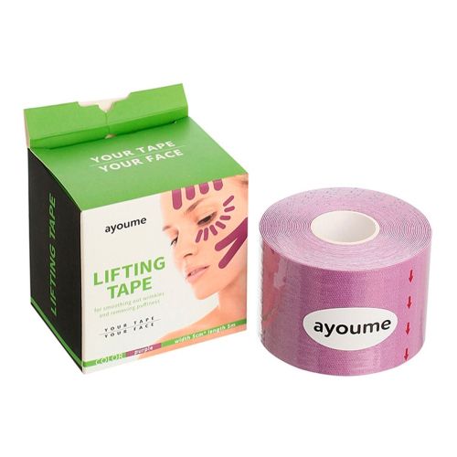 Ayoume Kinesiology Tape Roll Тейп для подтяжки лица и тела фиолетовый 5см*5м