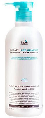 Lador Keratin LPP Shampoo Бессульфатный кератиновый шампунь для волос 530мл