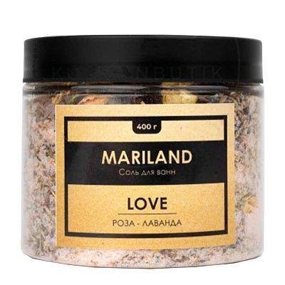 Mariland Relax Sea Salt Расслабляющая соль для ванн с лепестками василька и цветками анчана 400г