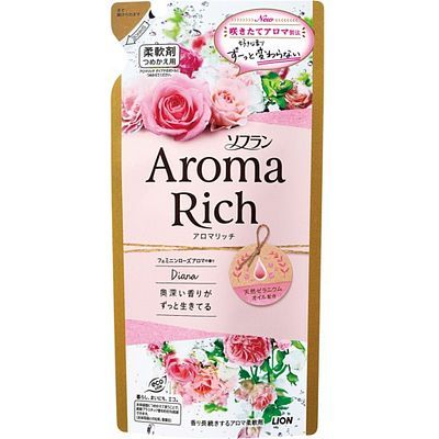 Lion Aroma Rich Diana Кондиционер для белья длительного действия (женский аромат) (рефил) 400мл