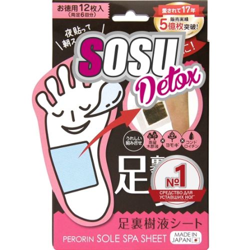 Sosu Detox Детокс-патчи для ног с ароматом полыни 6пар