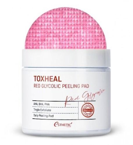 Esthetic House Toxheal Red Glyucolic Peeling Pad Пилинг-подушечки с гликолевой кислотой 100шт