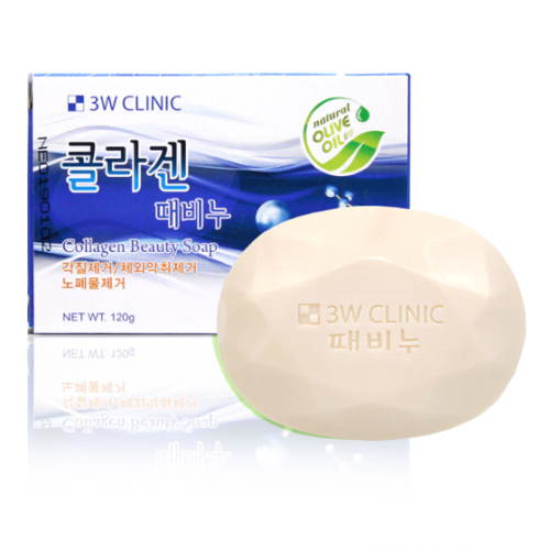 3W Clinic Collagen Beauty Soap Мыло с коллагеном 120г