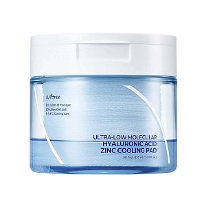 Увлажняющие пэды с охлаждающим эффектом IsNtree Ultra-Low Molecular Hyaluronic Acid Zinc Cooling Pad