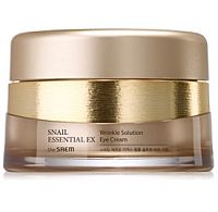 The Saem Snail Essential EX Wrinkle Solution Eye Cream Крем вокруг глаз с слизью золотой улитки 30мл