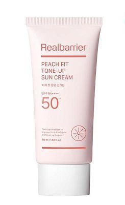 Солнцезащитный крем с персиковым подтоном Real Barrier Peach Fit Tone-Up Sun Cream SPF50+PA++++ 50мл