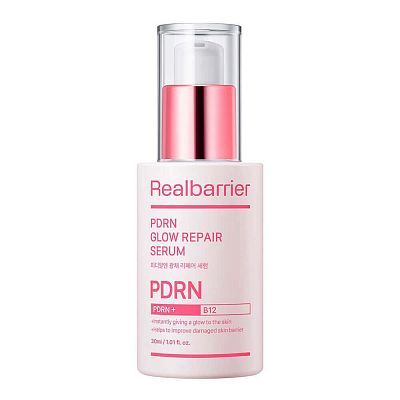 Восстанавливающая сыворотка с ПДРН и экзосомами лактобактерий Real Barrier PDRN GlowRepairSerum 30мл
