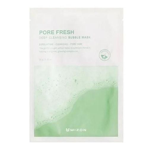 Mizon Pore Fresh Deep Cleansing Bubble Mask Глубокоочищающая пузырьковая тканевая маска для лица 33 