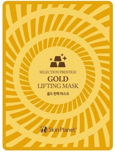Mijin Skin Planet Gold Lifting Mask Маска тканевая для лица с золотом лифтинг-эффект 25г