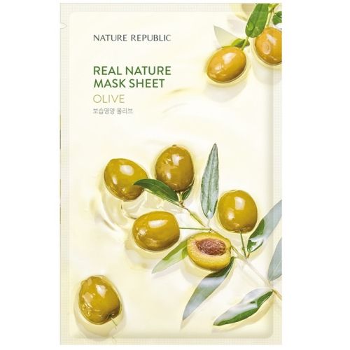 Nature Republic Real Nature Olive Mask Sheet Тканевая маска с оливой 23г