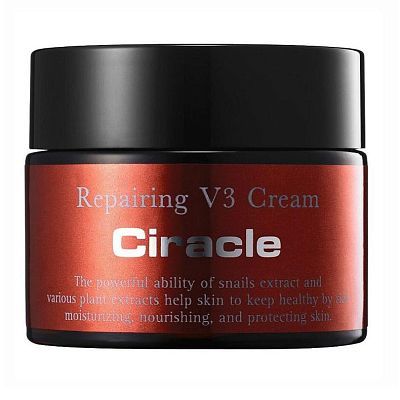 Восстанавливающий крем для лица со слзью улитки Ciracle Repairing V3 Snail Cream 50мл УЦЕНКА