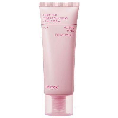 Celimax Heart Pink Tone Up Sun Cream Cолнцезащитный крем, выравнивающий тон SPF50+ PA++++ 40 мл