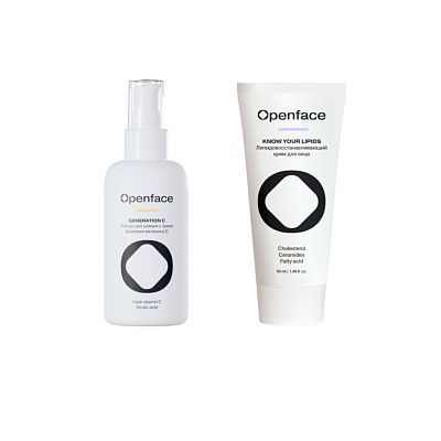 Набор для сухой кожи лица Openface Лосьон Generation C 150мл + Крем Know Your Lipids 50мл