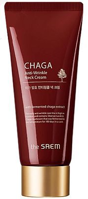 Антивозрастной крем для шеи с Чагой The Saem CHAGA Anti-wrinkle Neck Cream 100мл