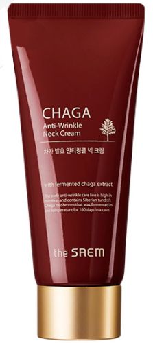 The Saem CHAGA Anti-wrinkle Neck Cream Антивозрастной крем для шеи с Чагой 100мл