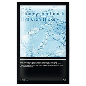 Abib Gummy Sheet Mask Hyaluron Sticker Ультраувлажняющая маска с акваксилом и агавой 27мл