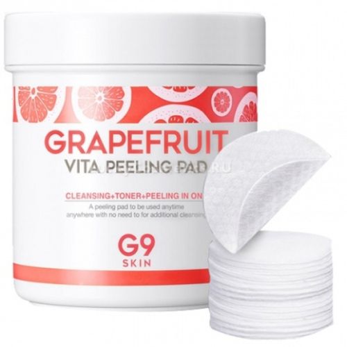 G9Skin Grapefruit Vita Peeling Pad Тонизирующий ватные диски для пилинга 200г