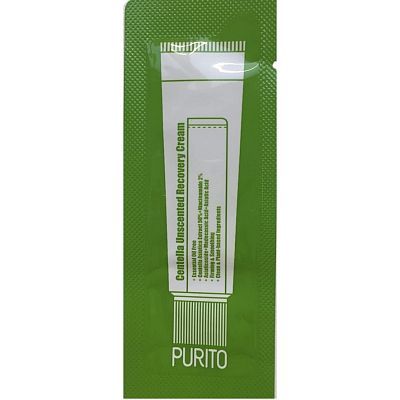 Purito Centella Unscented Recovery Cream Успокаивающий восстанвливающий крем с центеллой 1г