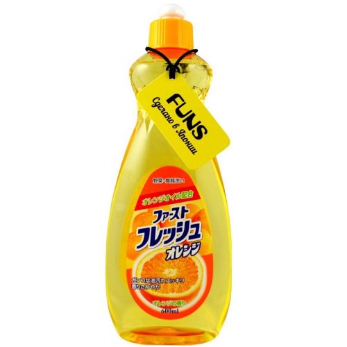 Daiichi FUNS Fresh Orange Жидкость для мытья посуды овощей и фруктов свежий апельсин 600мл