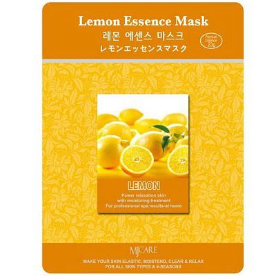 Mijin Lemon Essence Mask Тканевая маска с Лимоном 1шт