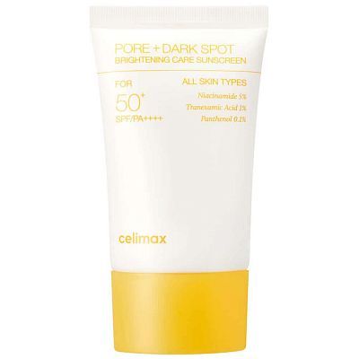 Осветляющий солнцезащитный крем Celimax Pore+Dark Spot Brightening Care Sunscreen SPF50+ PA++++ 50мл