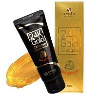Eyenlip 24K Gold Collagen Peel Off Pack Маска-пленка очищающая с 24к золотом 100г
