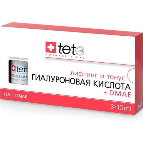 TeTе Cosmeceutical Hyaluronic Acid+DMAE Гиалуроновая кислота+DMAE 3x10мл