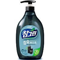 CJ Lion Chamgreen Kangwon Pine Charcoal Средство для мытья посуды и овощей с углем 1л