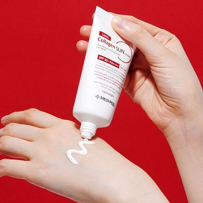 Medi-Peel Red Lacto Collagen Sun Cream Солнцезвщитный крем с колагеном SPF50+/PA++++ 50мл