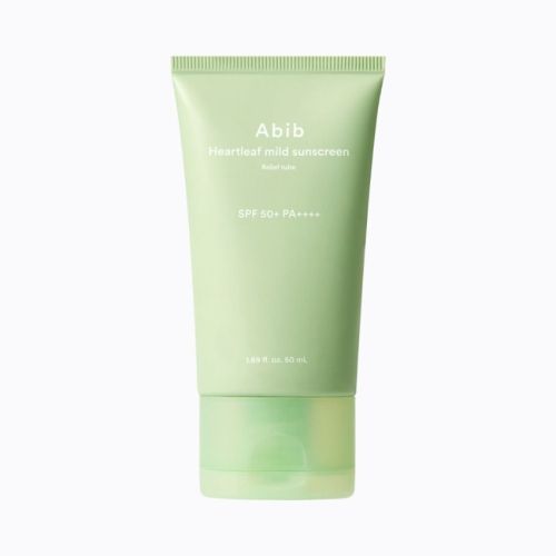 Успокаивающий солнцезащитный крем Abib Heartleaf Mild Sunscreen Relief Tube SPF50+ PA++++ 50мл