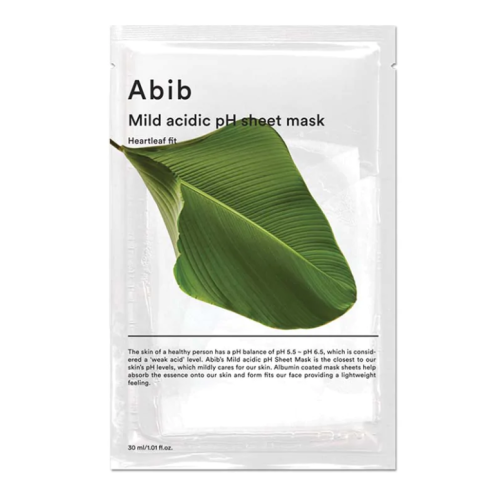 Abib Mild Acidic pH Sheet Mask Успокаивающая тканевая маска с освежающим эффектом 1 штУЦЕНКА