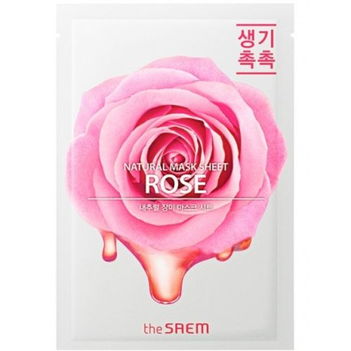 The Saem Natural Rose Mask Sheet Тканевая маска с экстрактом розы 21мл