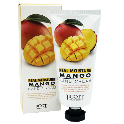 Jigott Real Moisture Mango Hand Cream Увлажняющий крем для рук с маслом манго 100мл