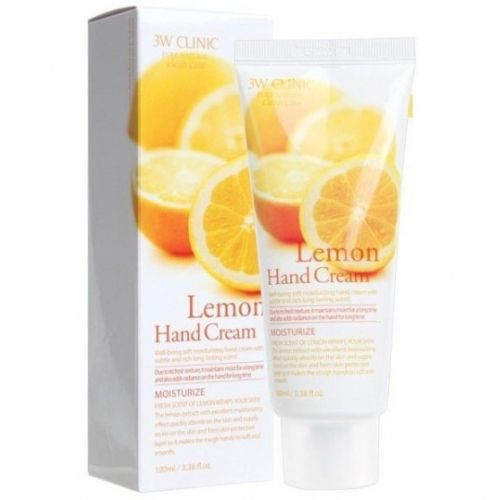 3W Clinic Lemon Hand Cream Увлажняющий крем для рук с экстрактом лимона 100мл