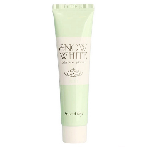 Secret Key Snow White Color Tone Up Cream Mint Крем для лица осветляющий и выравнивающий тон 30мл