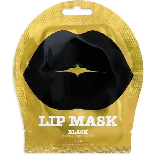 Kocostar Lip Mask Single Pouch Black Гидрогелевые патчи для губ с ароматом черешни 3г