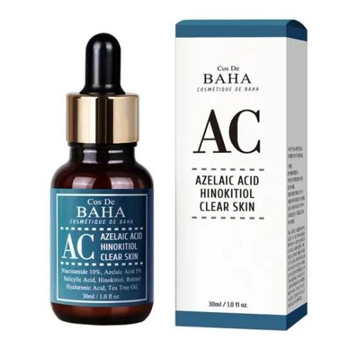 Интенсивная сыворотка против акне Cos De BAHA Azelaic Acid Hinokitiol Clear Skin 30мл УЦЕНКА