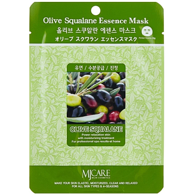 Mijin Olive Squalane Essence Mask Маска тканевая с оливой 23г