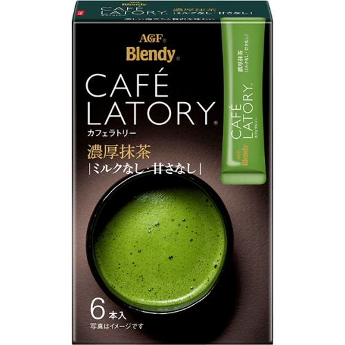 AGF Blendy Cafe Latory Растворимый зелёный чай матча 6шт*7.5г