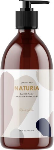 Naturia Creamy Milk Body Wash Мягкий очищающий гель для душа с ароматом шоколада 750мл