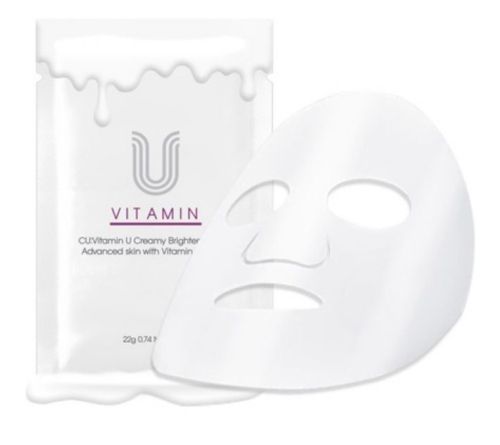 CU SKIN Vitamin U Creamy Brightening Mask Тканевая маска для сияния кожи 22г