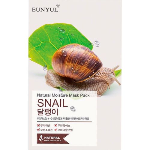 Eunyul Natural Moisture Mask Pack Snail Тканевая маска с муцином улитки 22мл