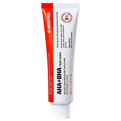 Обновляющий крем с комплексом кислот Medi-Peel AHA BHA 28 Days Hyal Cream 30мл УЦЕНКА