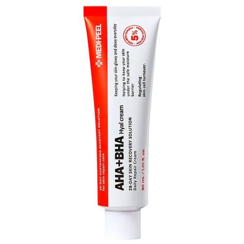 Обновляющий крем с комплексом кислот Medi-Peel AHA BHA 28 Days Hyal Cream 30мл УЦЕНКА